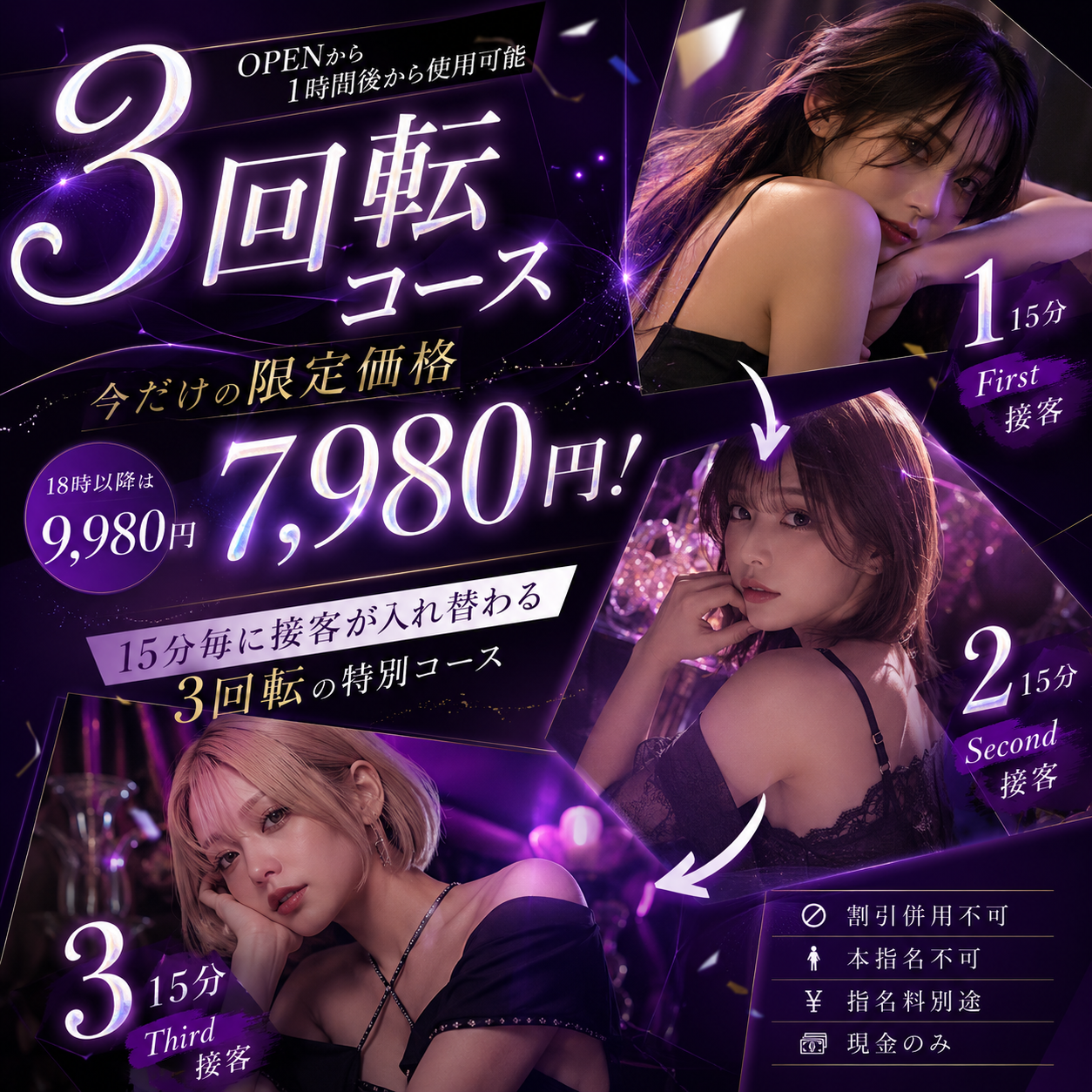 3回転時間限定割引